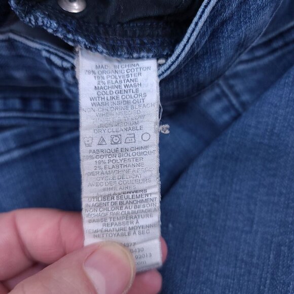 Prana Breathe Womens Kara Jeans Size 2 Blue Wash Low Rise Narrow Straight Pants - Picture 8 of 9